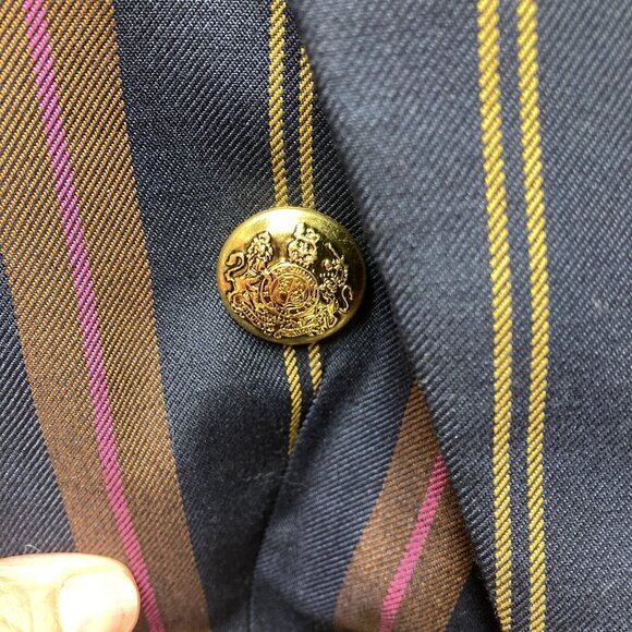 Banana Republic Factory Striped Icon Blazer Size 6 Petite Classic‎ Preppy NEW - Picture 6 of 16